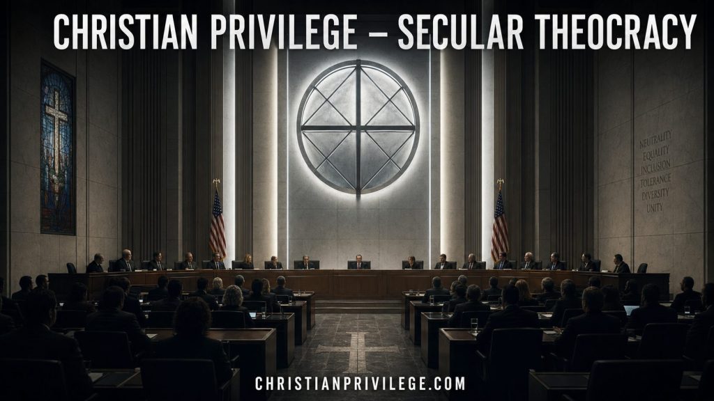 Christian Privilege Secular Theocracy