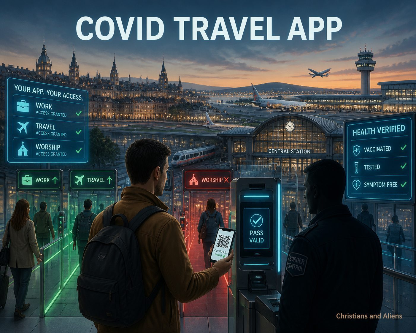 COVID Travel App: How Europe’s Green Pass Foreshadowed The Government’s Plan to Contain the Alien Contagion