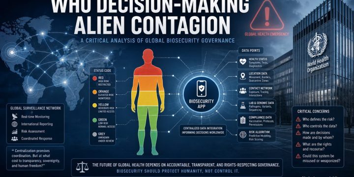 WHO DECISION-MAKING and the ALIEN CONTAGION: How Global Health’s Emergency Playbook Could Be the Blueprint for Mass Control