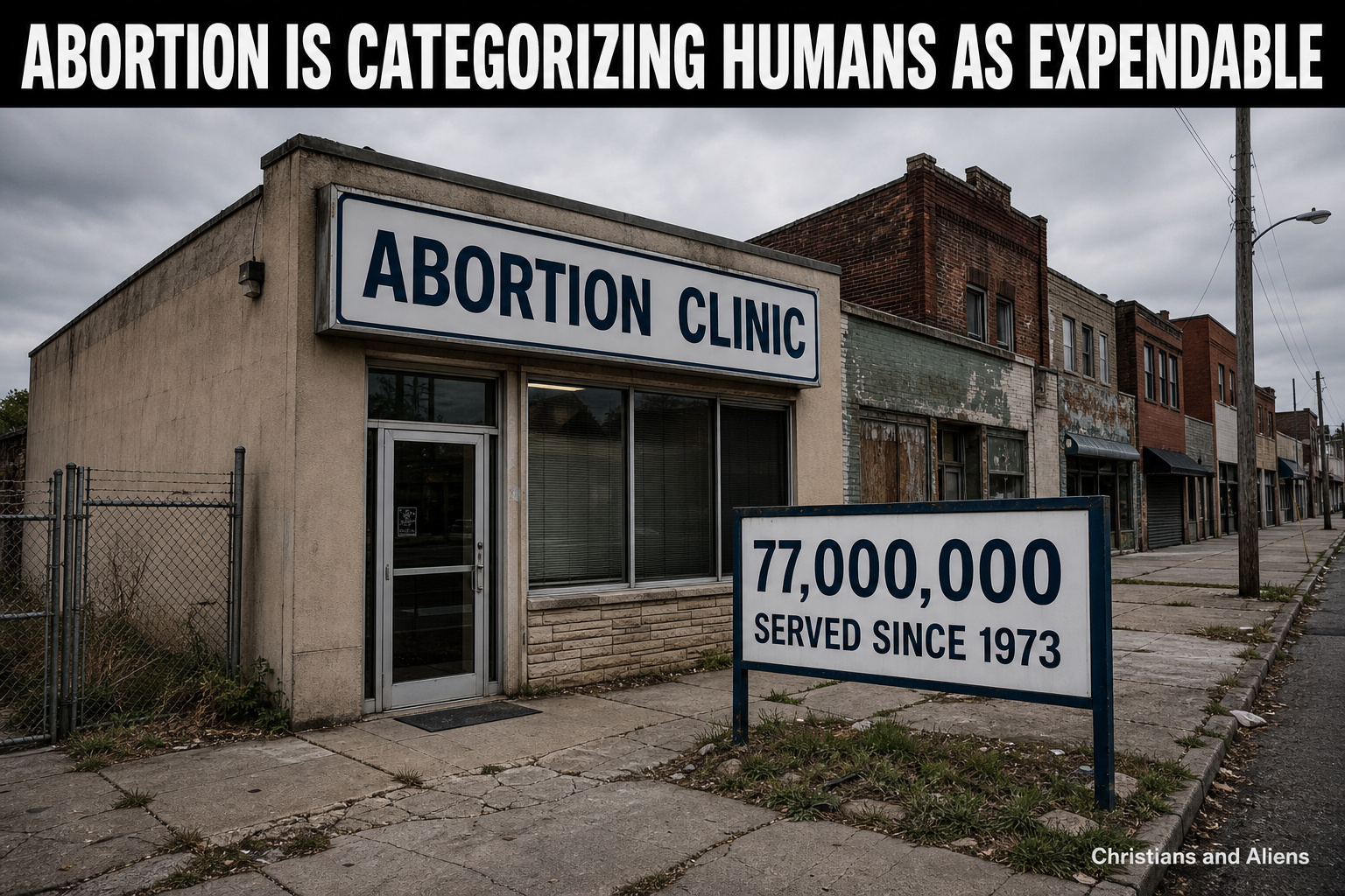 Abortion is Categorizing Humans as Expendable