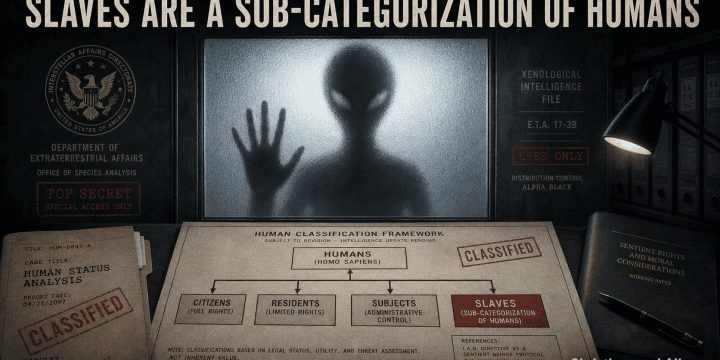 Slaves are a Sub-Categorization of Humans